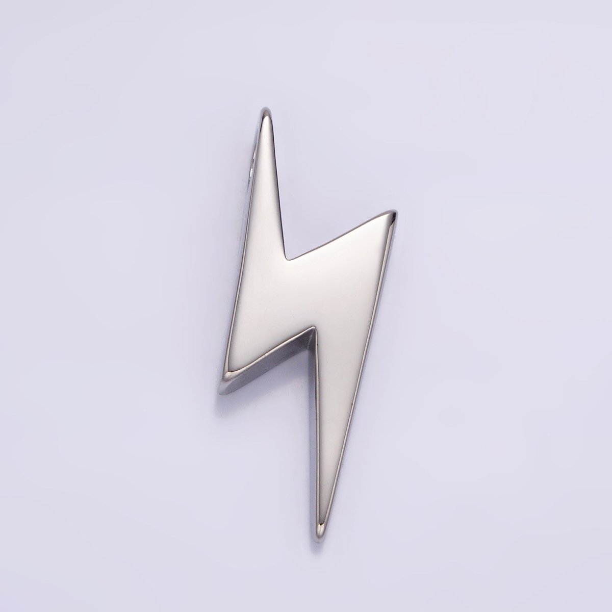 Stainless Steel 38mm Thunder Lightning Bolt Pendant in Gold & Silver  P-612