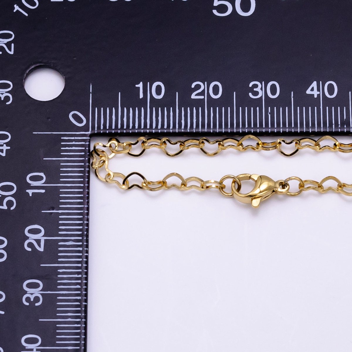 Stainless Steel 3mm Edged Anchor Chain 18 Inch Necklace | WA-2467 - DLUXCA