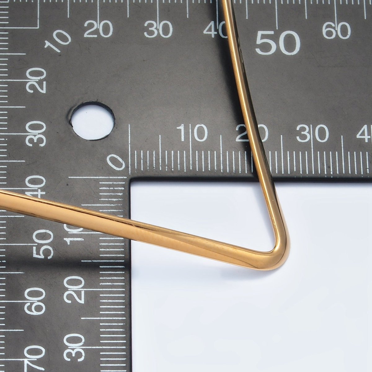 Stainless Steel Curved Point Necklace in Gold & Silver | WA-2618 WA-2619