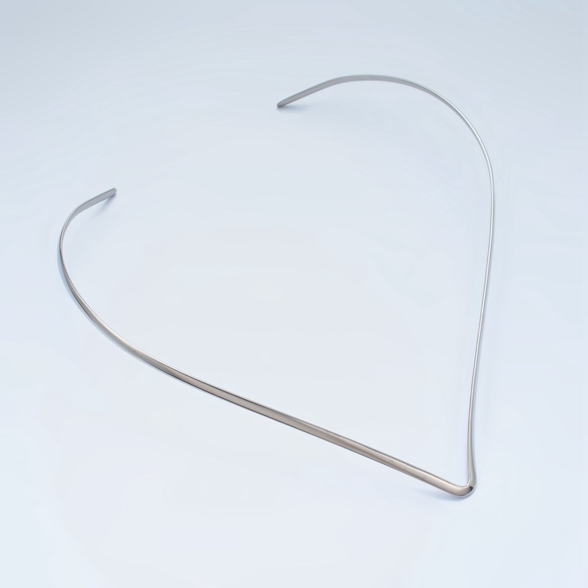 Stainless Steel Curved Point Necklace in Gold & Silver | WA-2618 WA-2619