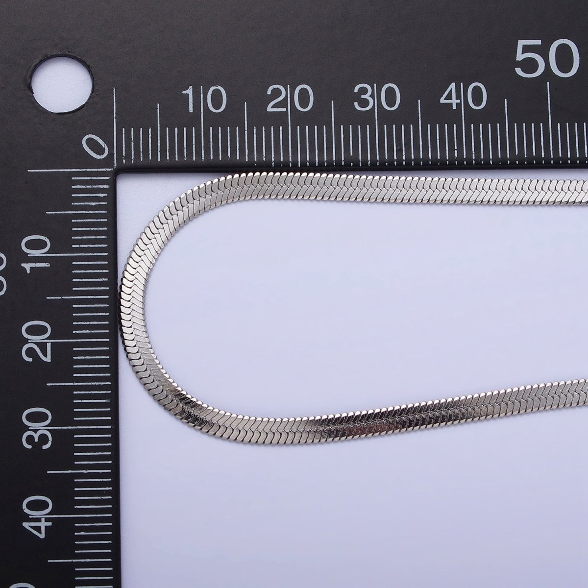 Stainless Steel 3mm Snake Herringbone 19.5 Inch, 17.7 Inch Chain Necklace with Lobster Clasps in Gold & Silver | WA-1617 - WA-1621 Clearance Pricing