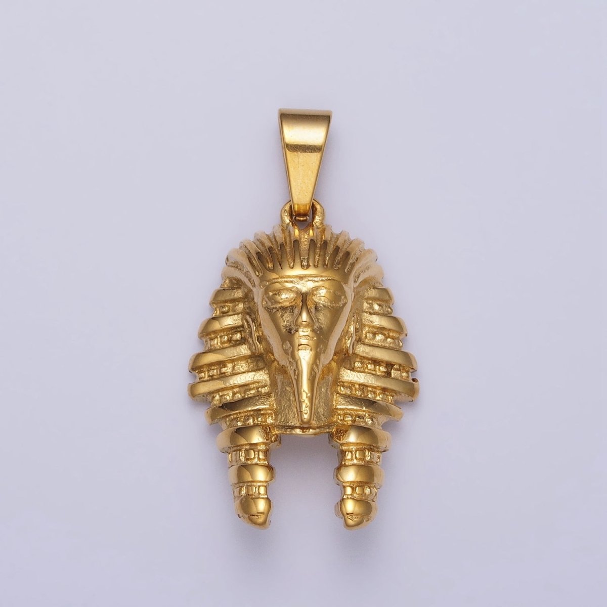 Stainless Steel 40mm Ancient Egyptian Mummy King Pharaoh Pendant in Gold & Silver J-507 J-508
