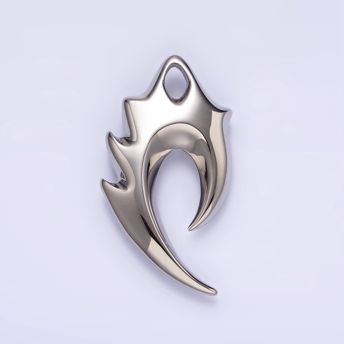 OS Stainless Steel 44mm Curved Edged Hook Pendant | P-794