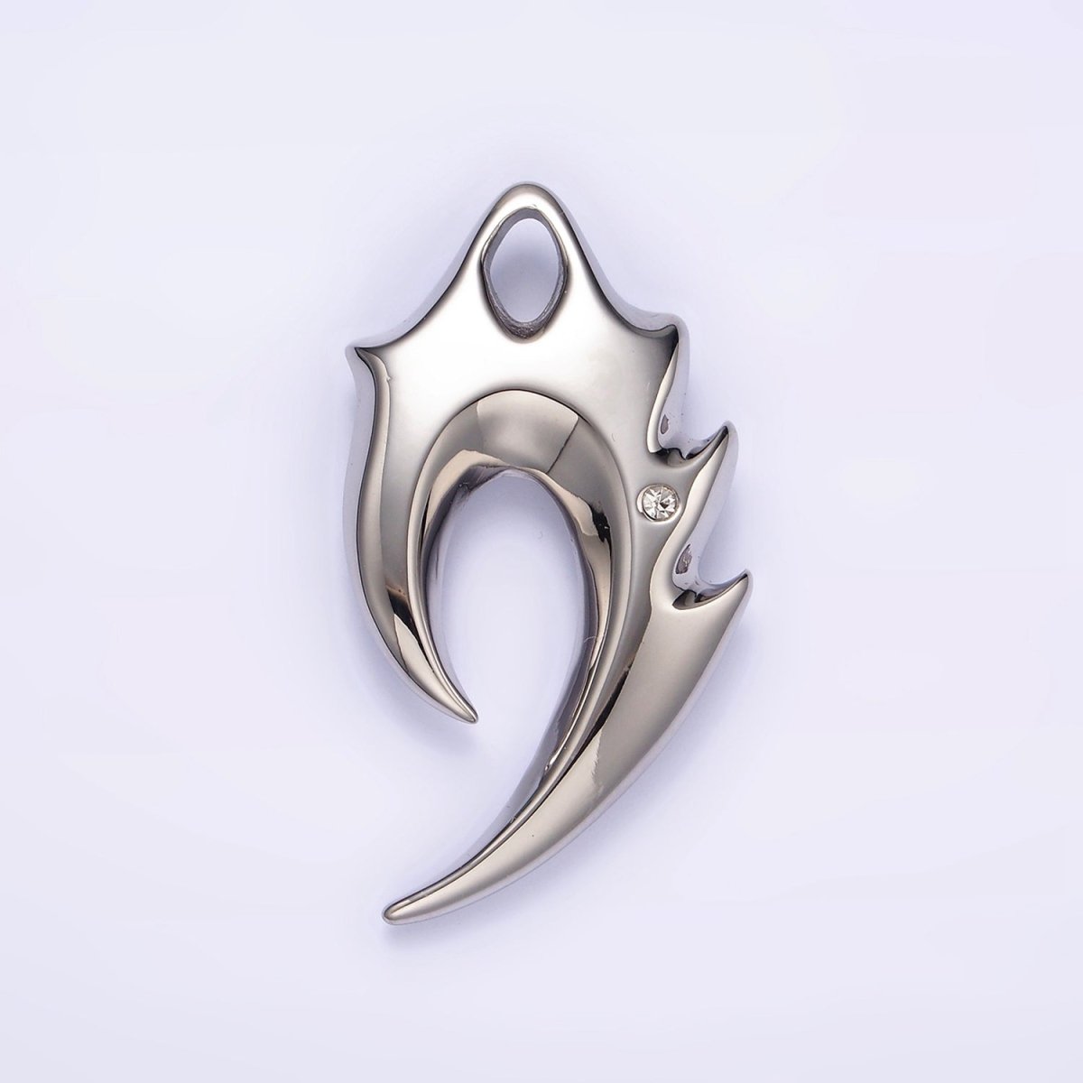 OS Stainless Steel 44mm Curved Edged Hook Pendant | P-794