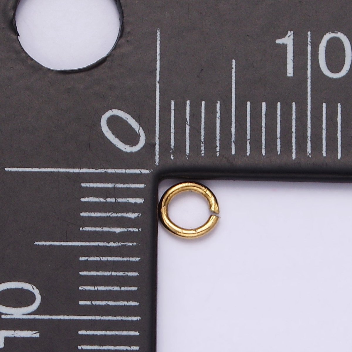 Stainless Steel 4mm x 1mm Jump Ring Pack Jewelry Making Findings Supply in Gold & Silver | Z585 Z586