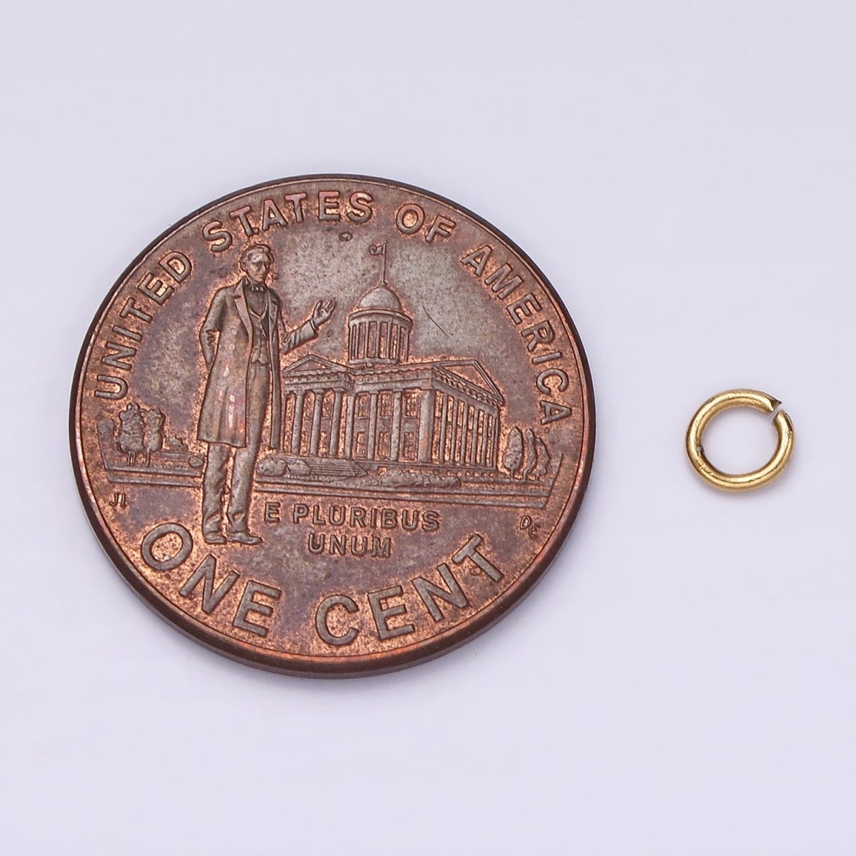 Stainless Steel 4mm x 1mm Jump Ring Pack Jewelry Making Findings Supply in Gold & Silver | Z585 Z586