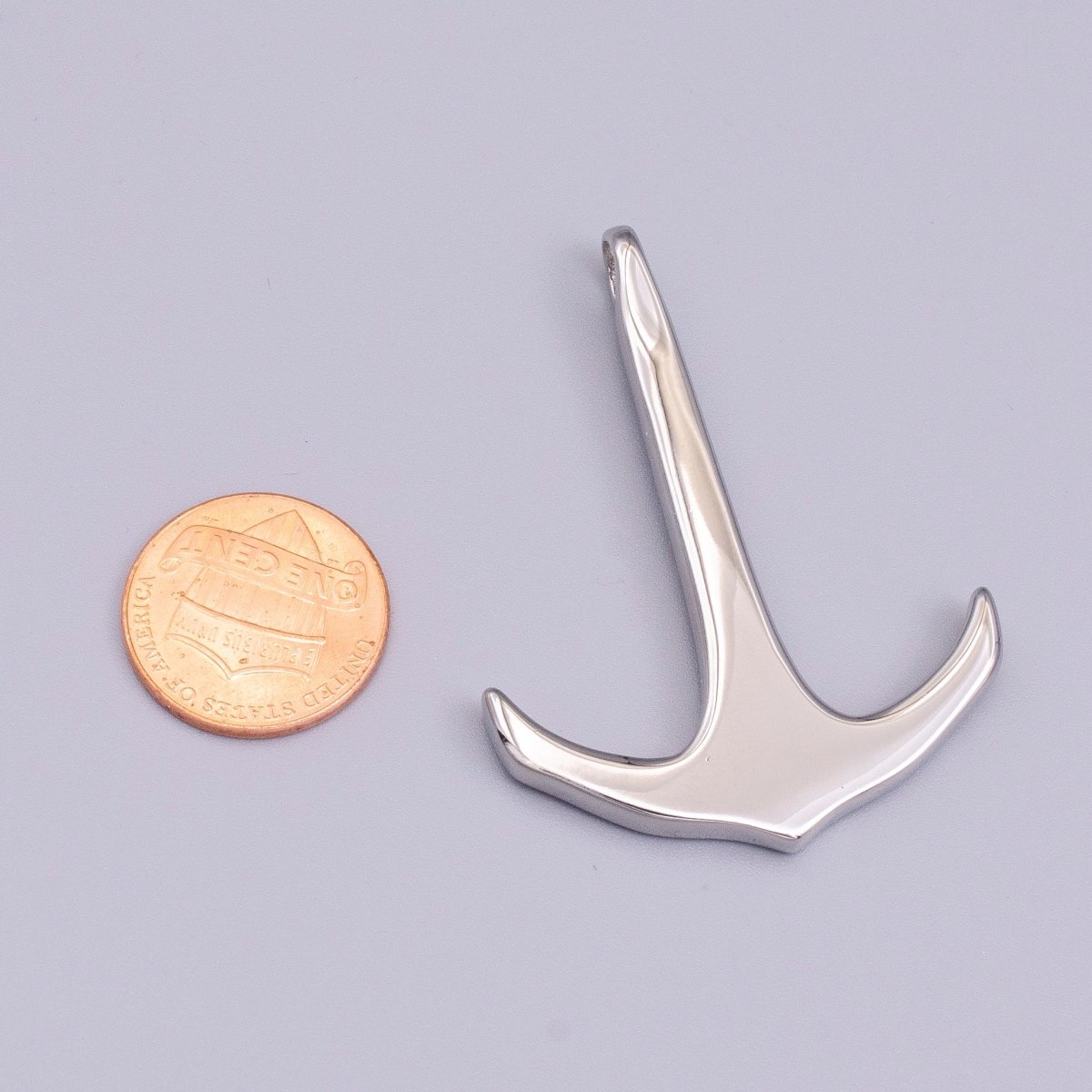 Stainless Steel 50.5mm Anchor Ocean Nautical Ship Boat Charm | P-931