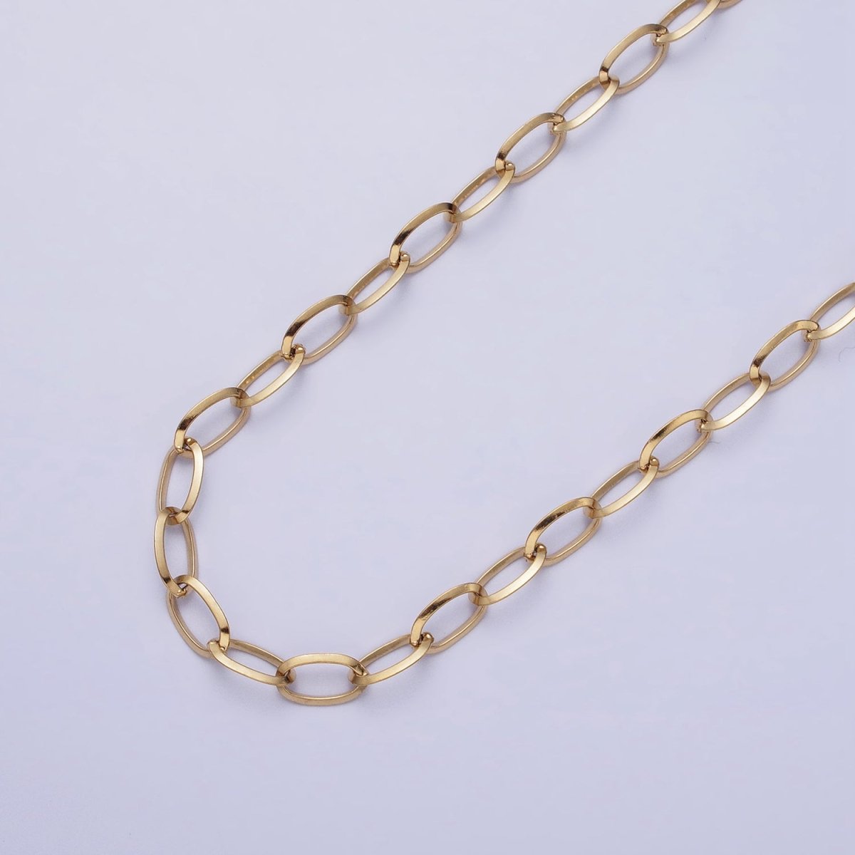 Stainless Steel 5mm Cable Tarnish-Free Unfinished by Chain in Gold & Silver | ROLL-1356 ROLL-1357 Clearance Pricing