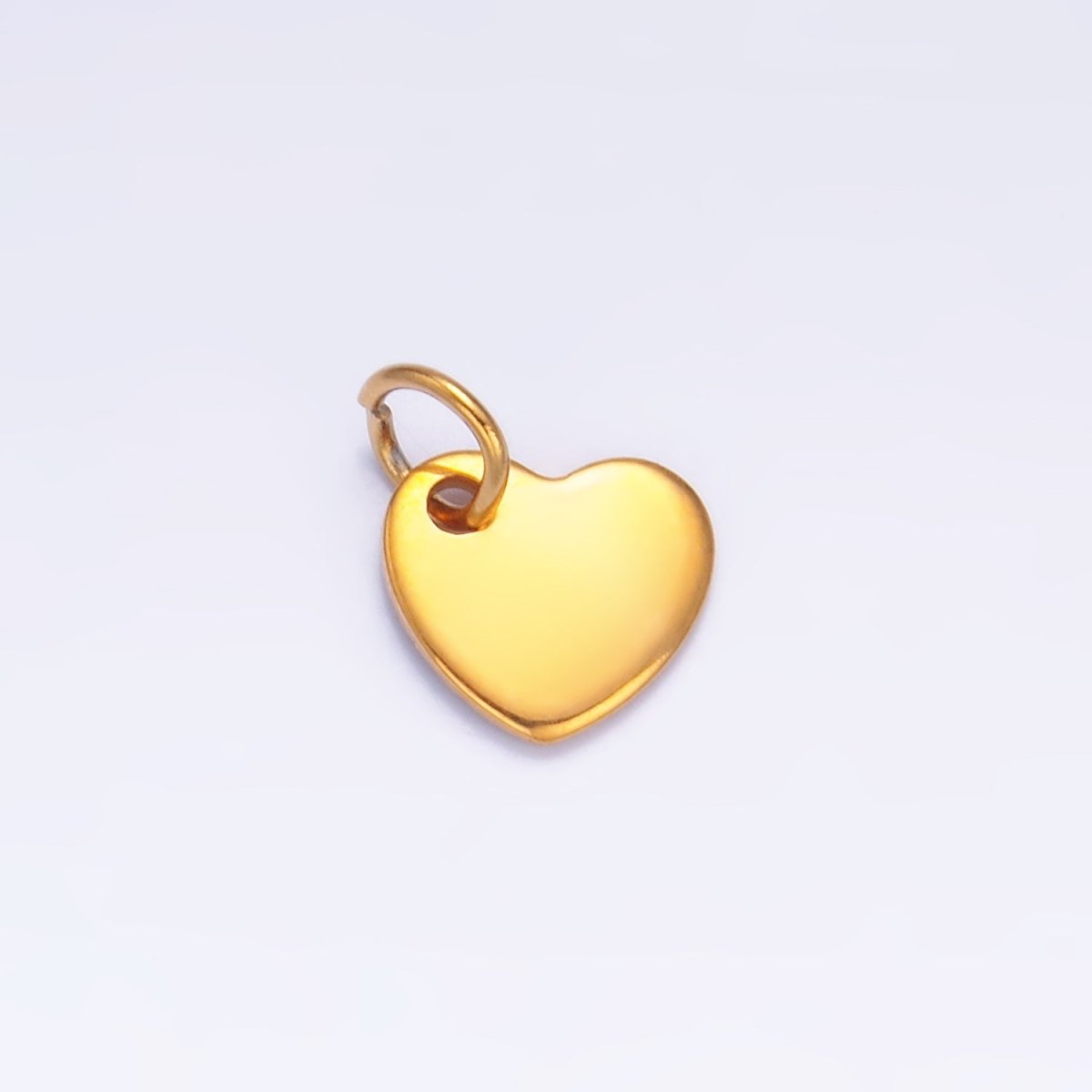 Stainless Steel 7mm Heart Minimalist Logo Mini Charm Set by 10 Pieces | P660 - DLUXCA