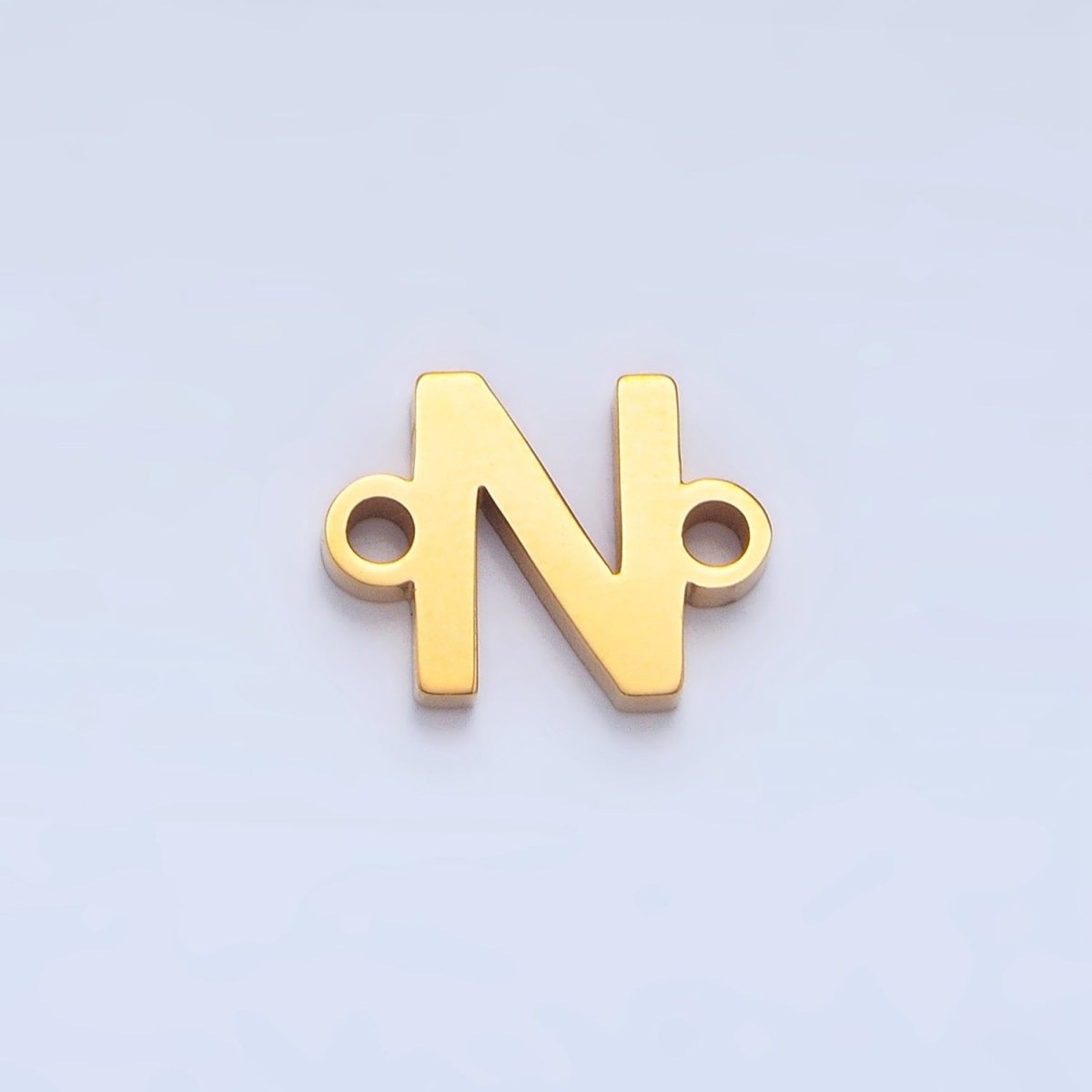 Stainless Steel 8mm A-Z Alphabet Letter Initial Minimalist Connector | A1604 - A1616