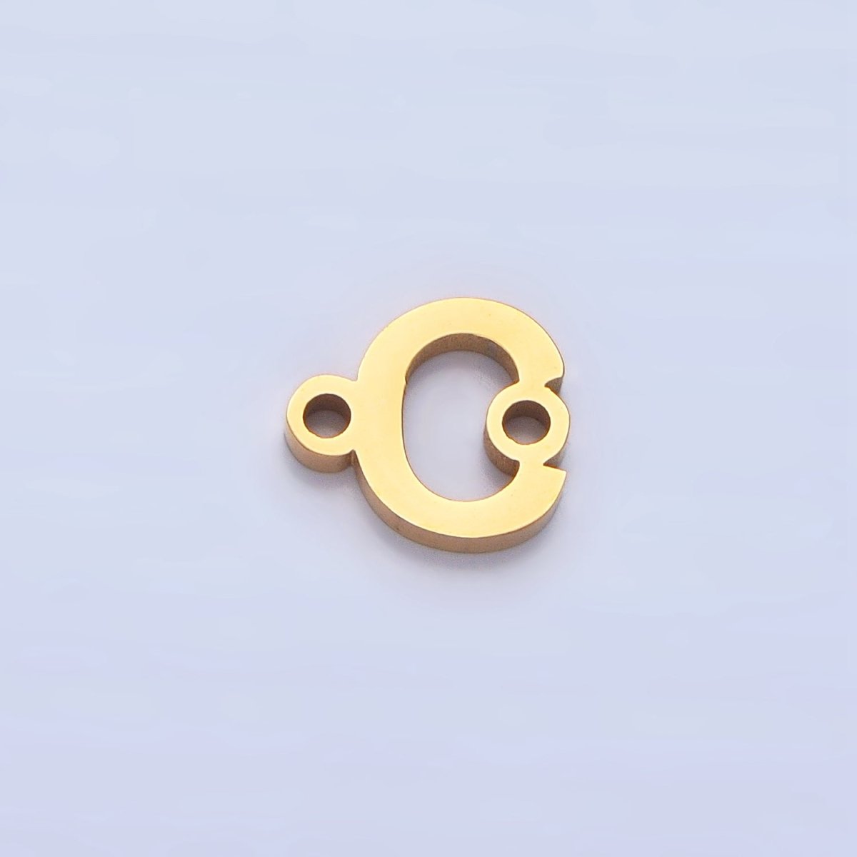 Stainless Steel 8mm A-Z Alphabet Letter Initial Minimalist Connector | A1604 - A1616