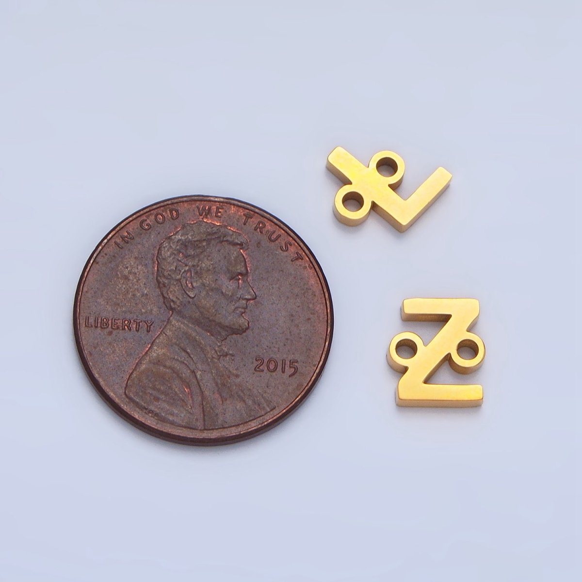 Stainless Steel 8mm A-Z Alphabet Letter Initial Minimalist Connector | A1604 - A1616