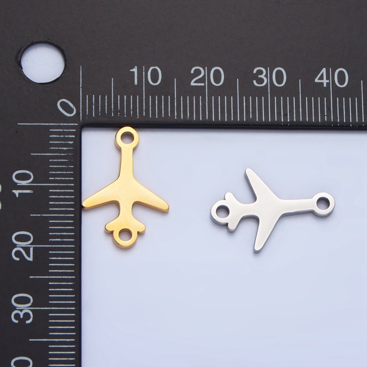 Stainless Steel Airplane Travel Vehicle Connector in Gold & Silver | F231