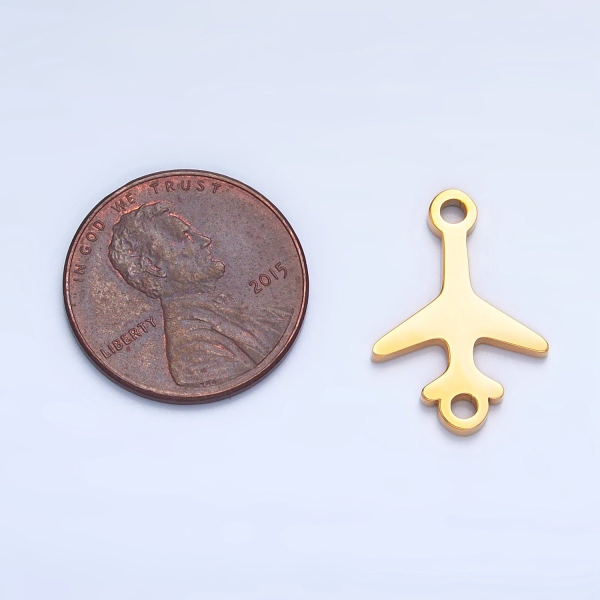 Stainless Steel Airplane Travel Vehicle Connector in Gold & Silver | F231