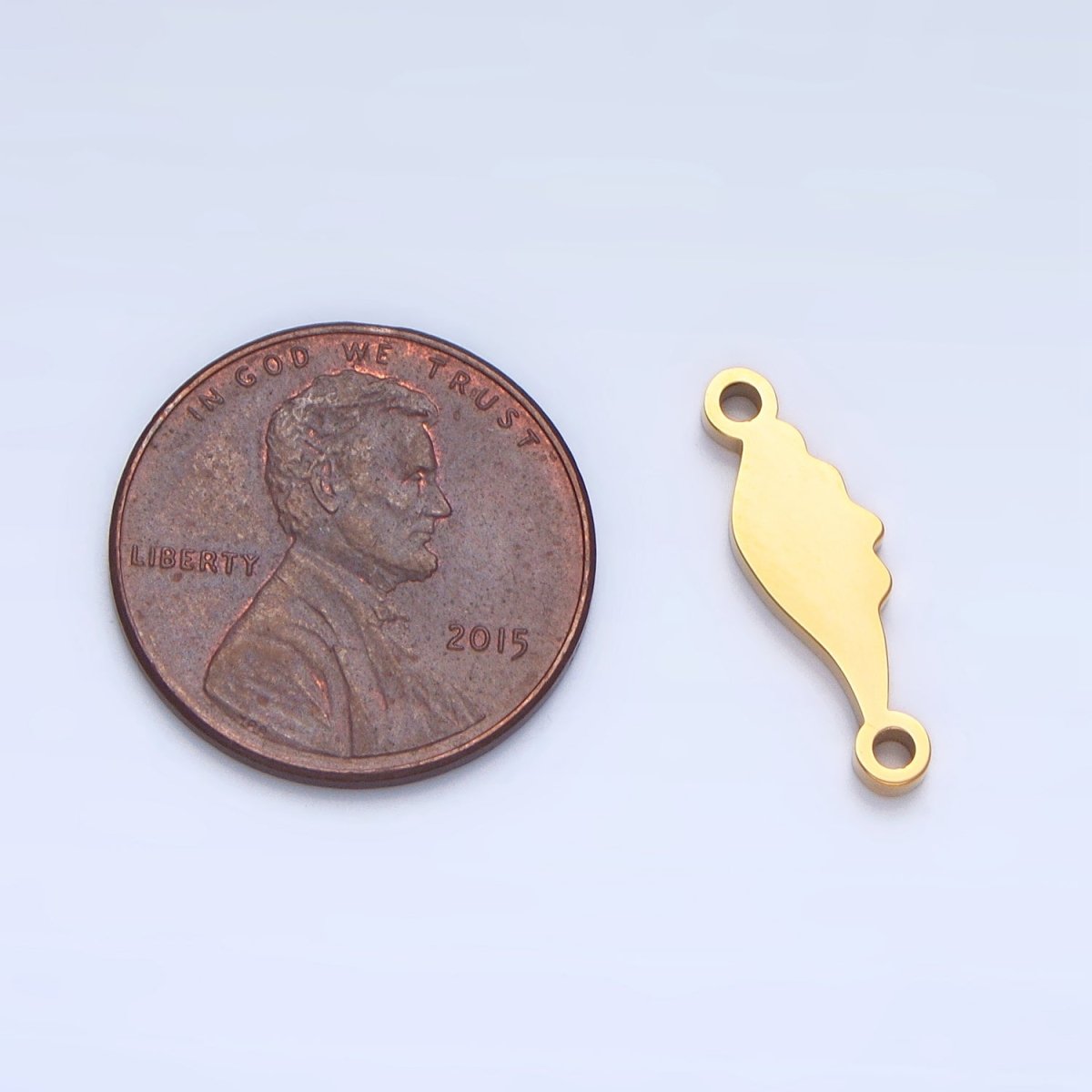 Stainless Steel Angel Wing Minimalist Connector in Gold & Silver | F307