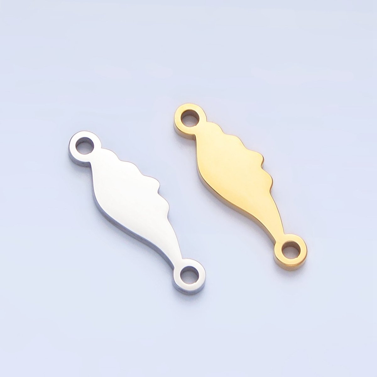 Stainless Steel Angel Wing Minimalist Connector in Gold & Silver | F307