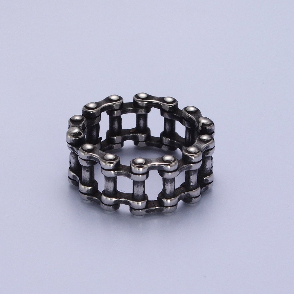 Stainless Steel Bicycle Chain Ring Band In Silver & Gold | O-102~O-103, O-145-O-146