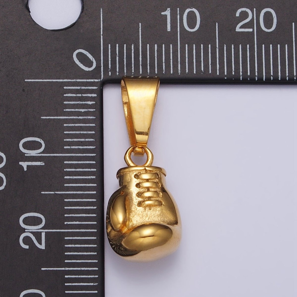 OS Stainless Steel Boxing Glove Sports Pendant in Gold & Silver | P-1079