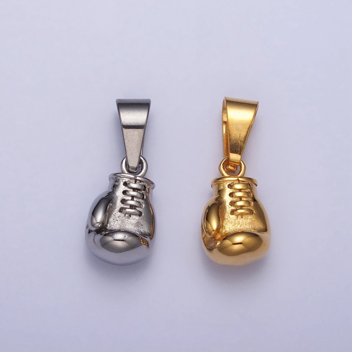 OS Stainless Steel Boxing Glove Sports Pendant in Gold & Silver | P-1079