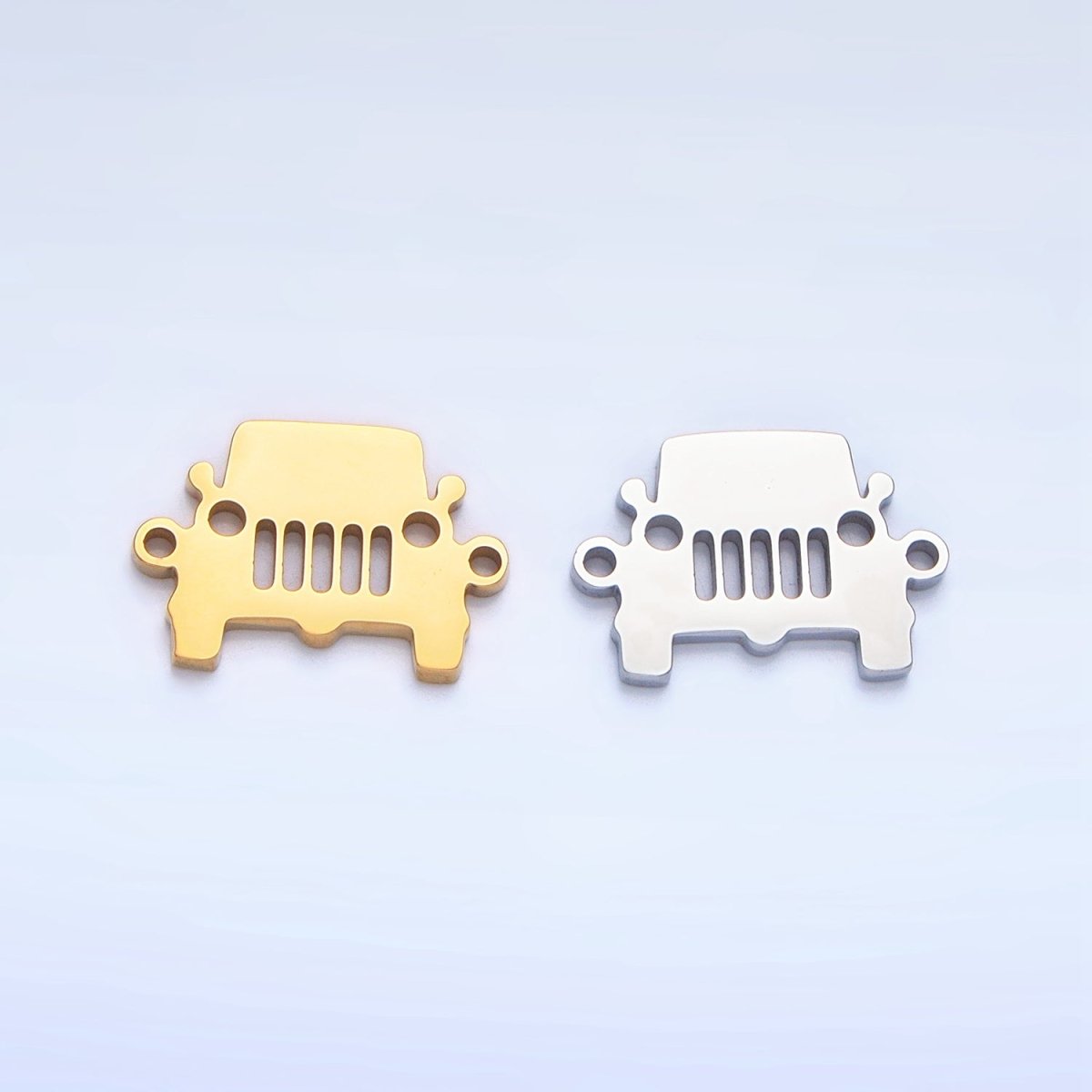 Stainless Steel Car Vehicle Charm Connector in Gold & Silver | G-464
