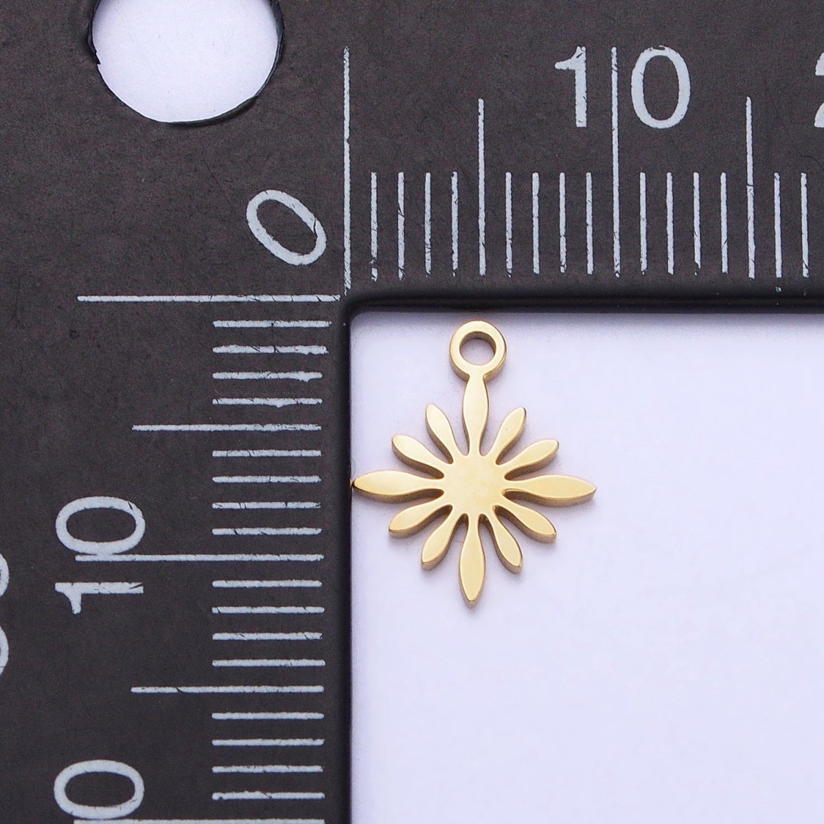 Stainless Steel Celestial Star Sun Flower Add-On Charm in Gold & Silver | P-905