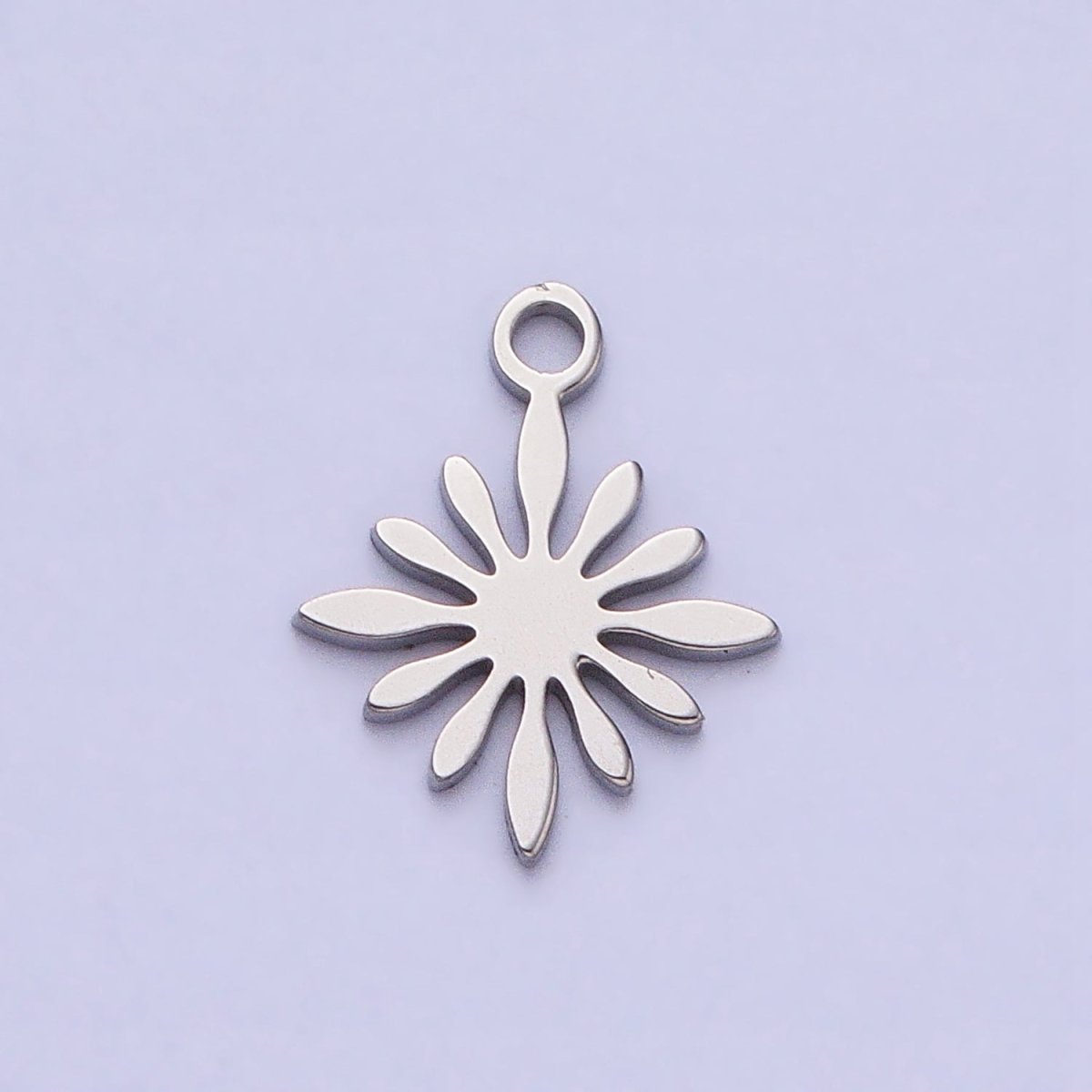 Stainless Steel Celestial Star Sun Flower Add-On Charm in Gold & Silver | P-905