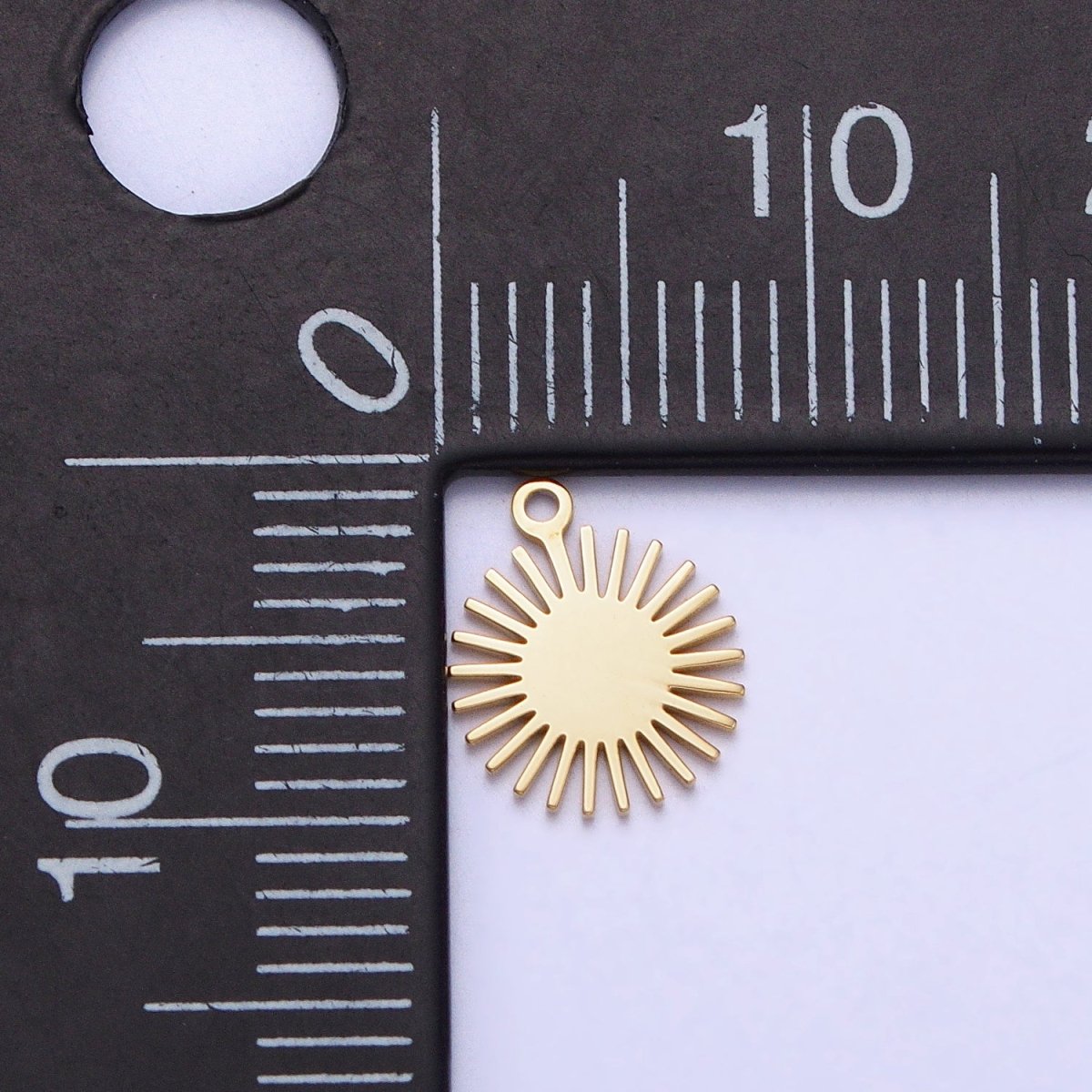 Stainless Steel Celestial Sun Beam Ray Add-On Charm in Gold & Silver | P-889