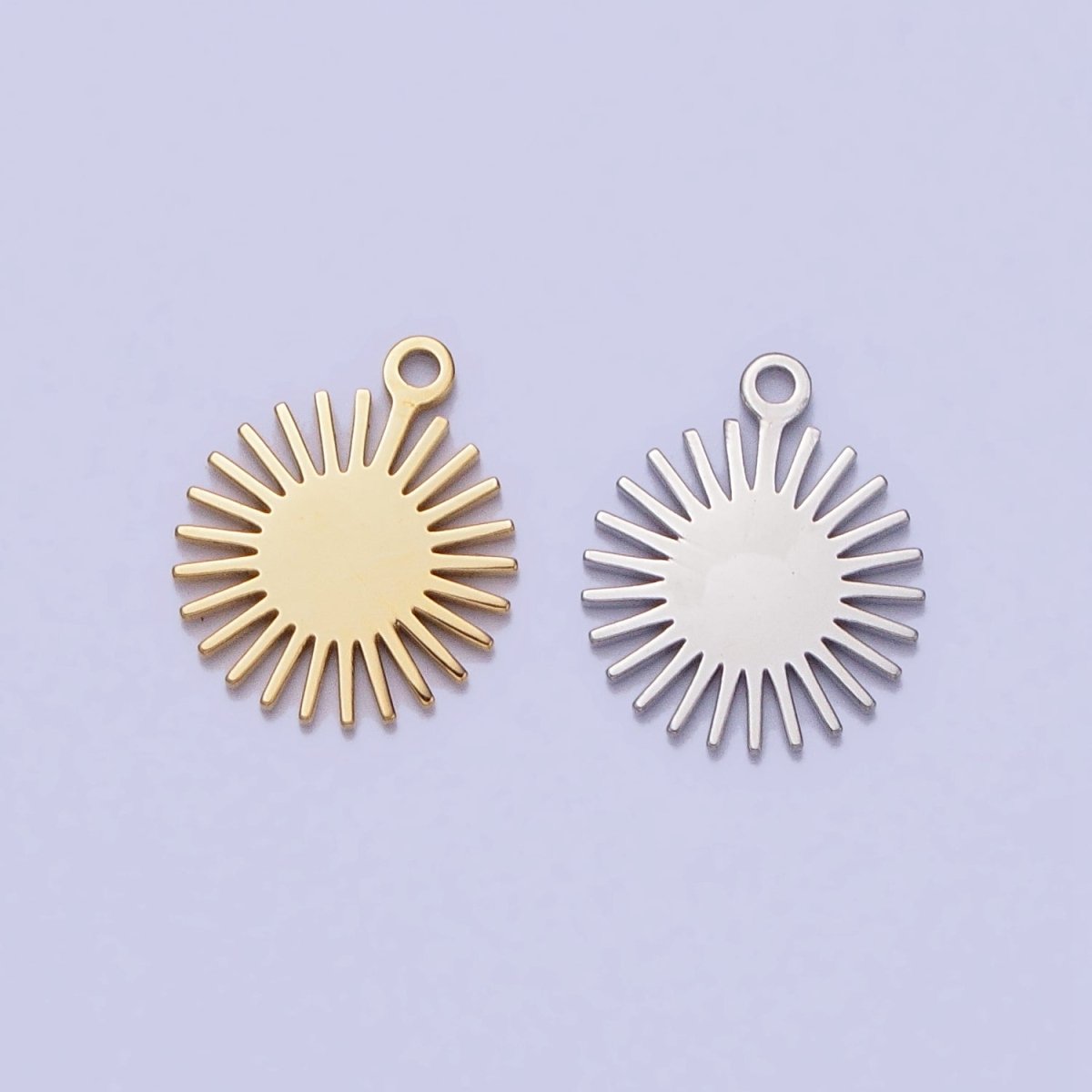 Stainless Steel Celestial Sun Beam Ray Add-On Charm in Gold & Silver | P-889