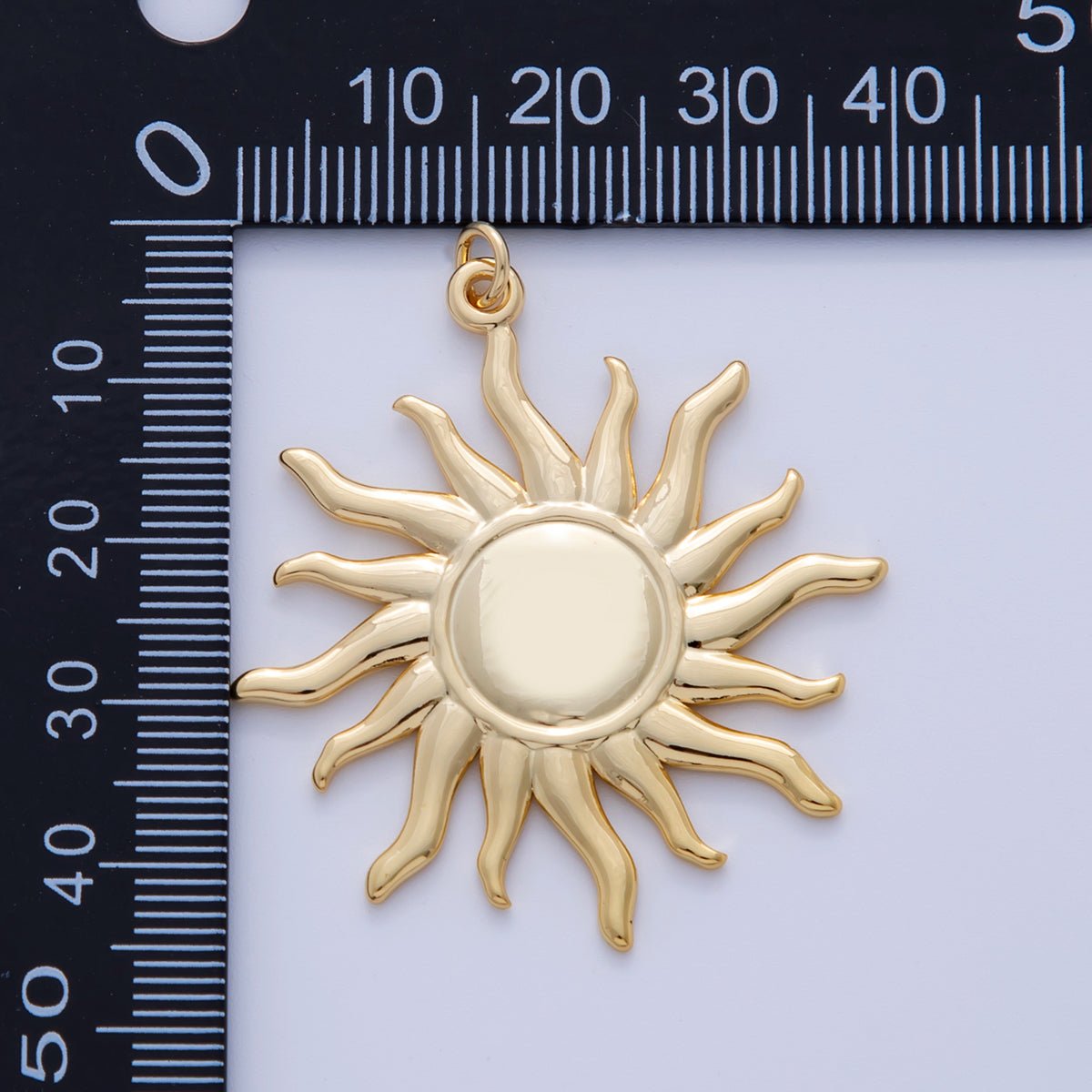 Stainless Steel Celestial Sunburst Minimalist Charm | AF314 - DLUXCA