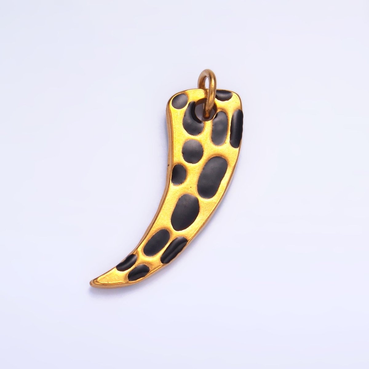 Stainless Steel Cheetah Dotted Talon Charm | P646 - DLUXCA