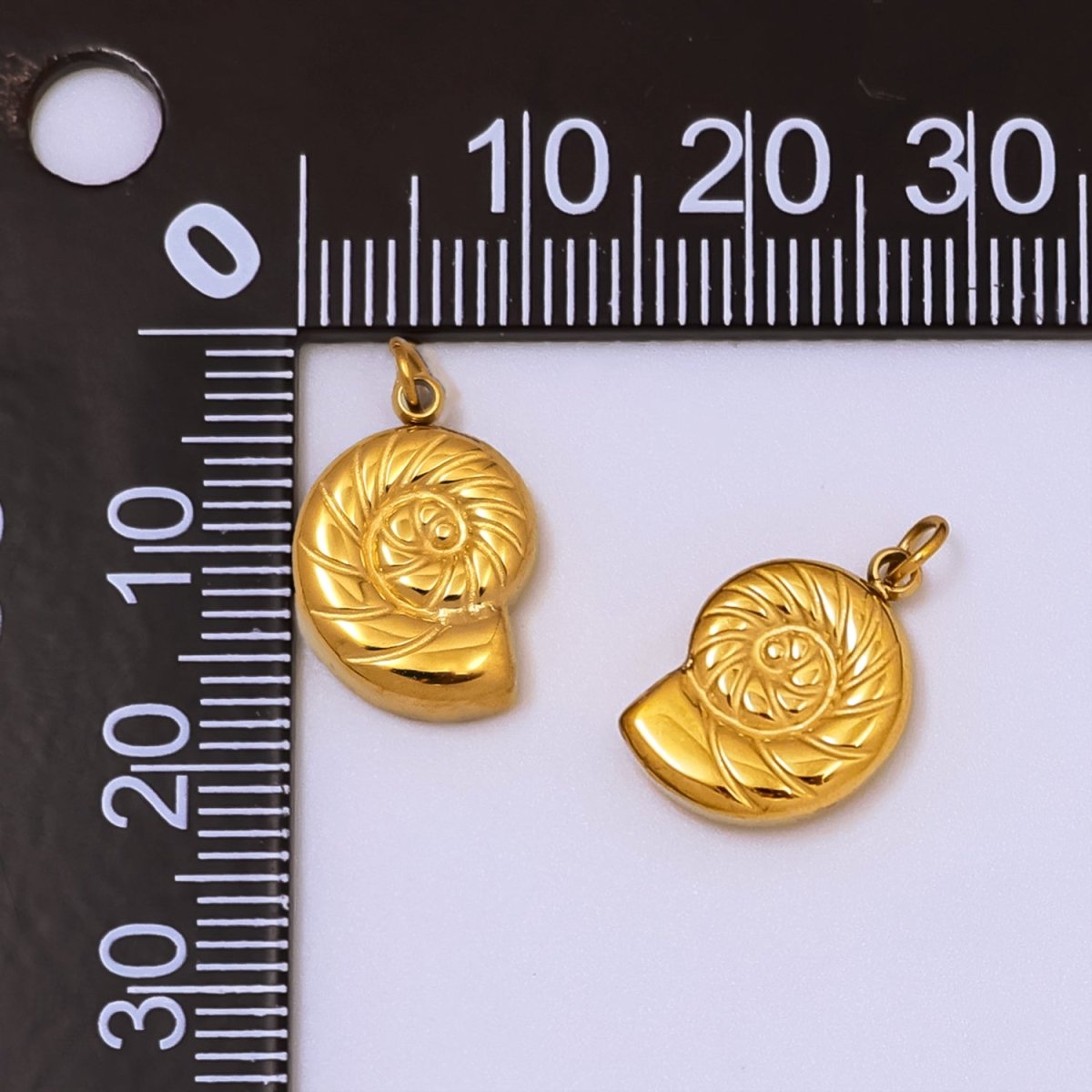 Stainless Steel Clam Shell Pearl Minimalist Pendant | P1219 - DLUXCA