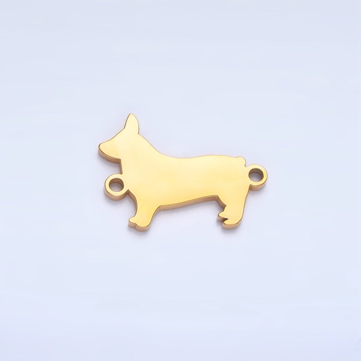 Stainless Steel Dog Pet Minimalist Connector in Gold & Silver | F272