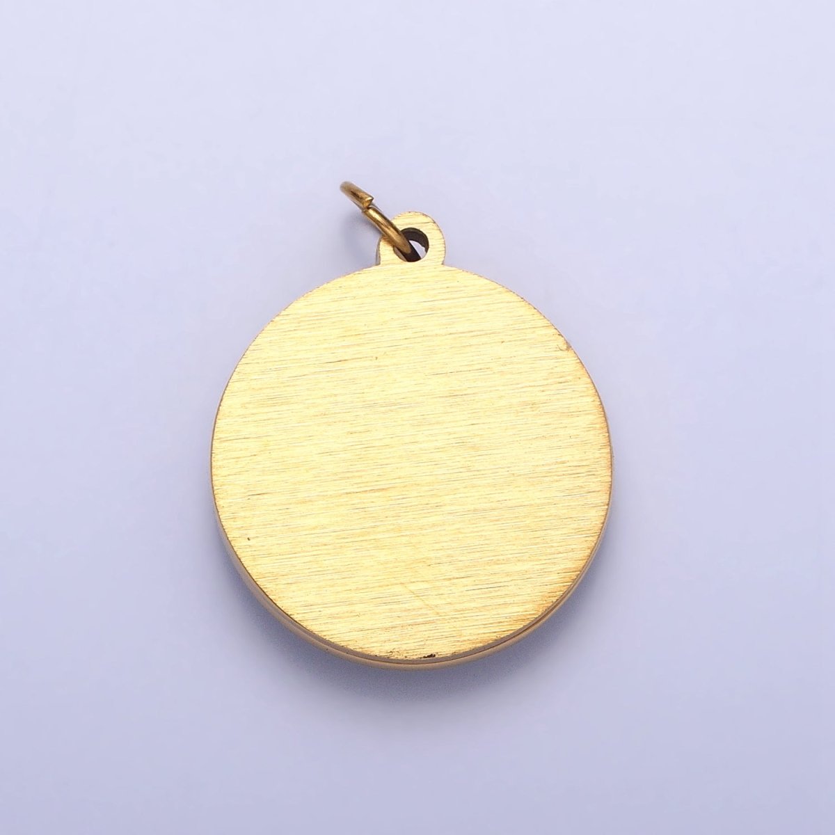 Stainless Steel Evil Eye Add-On Round Charm in Gold & Silver | P-1220