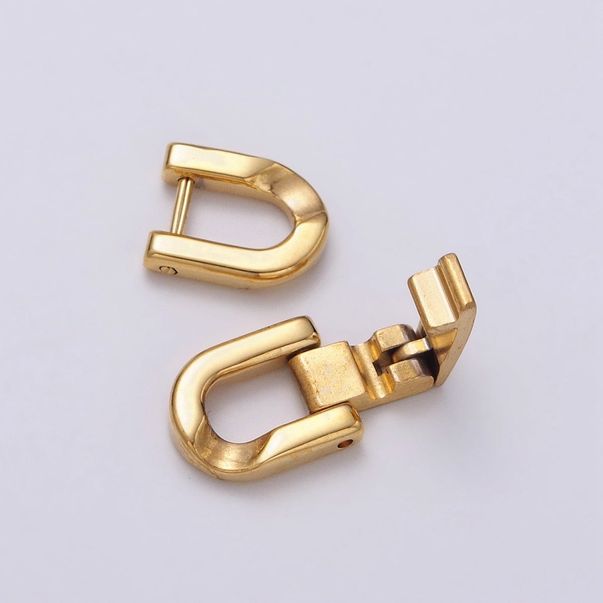 Stainless Steel Fold Over Clasps Extender Clasp Closure Gold End Caps for Necklace Bracelet Jewelry Component Handmade Supply Z-318 Z-319
