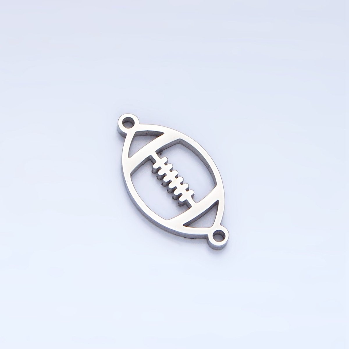 Stainless Steel Football Sports Charm Connector in Gold & Silver | G-463