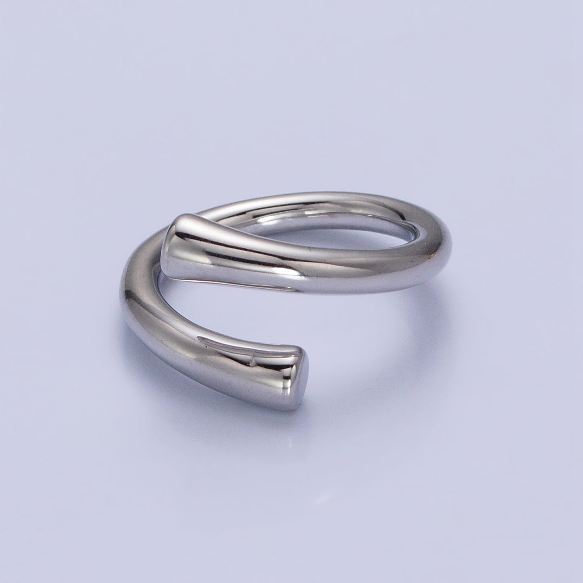 Stainless Steel Geometric Claw Minimalist Open Band Ring in Gold & Silver | O-1758~O-1764
