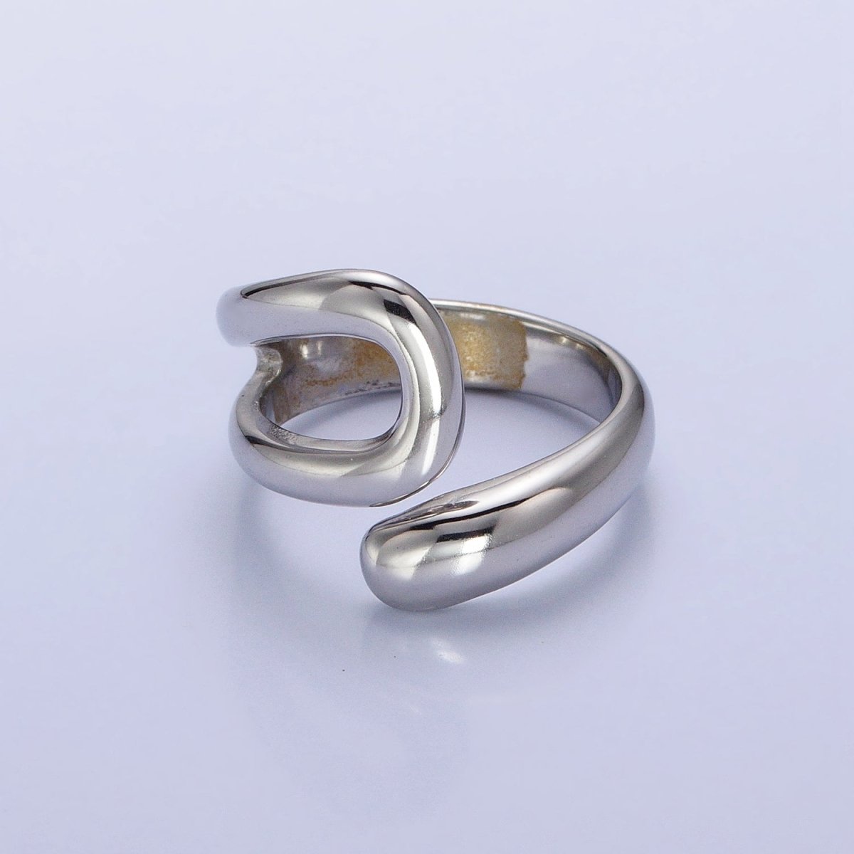 Stainless Steel Geometric Claw Open Double Band Ring in Gold & Silver | O-541 ~ O-548
