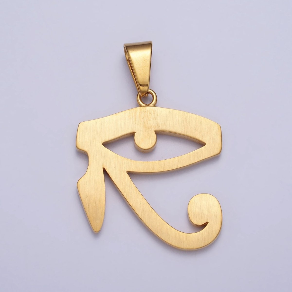 Stainless Steel Geometric Evil Eye CZ Protection Pendant in Gold & Silver | P-1107