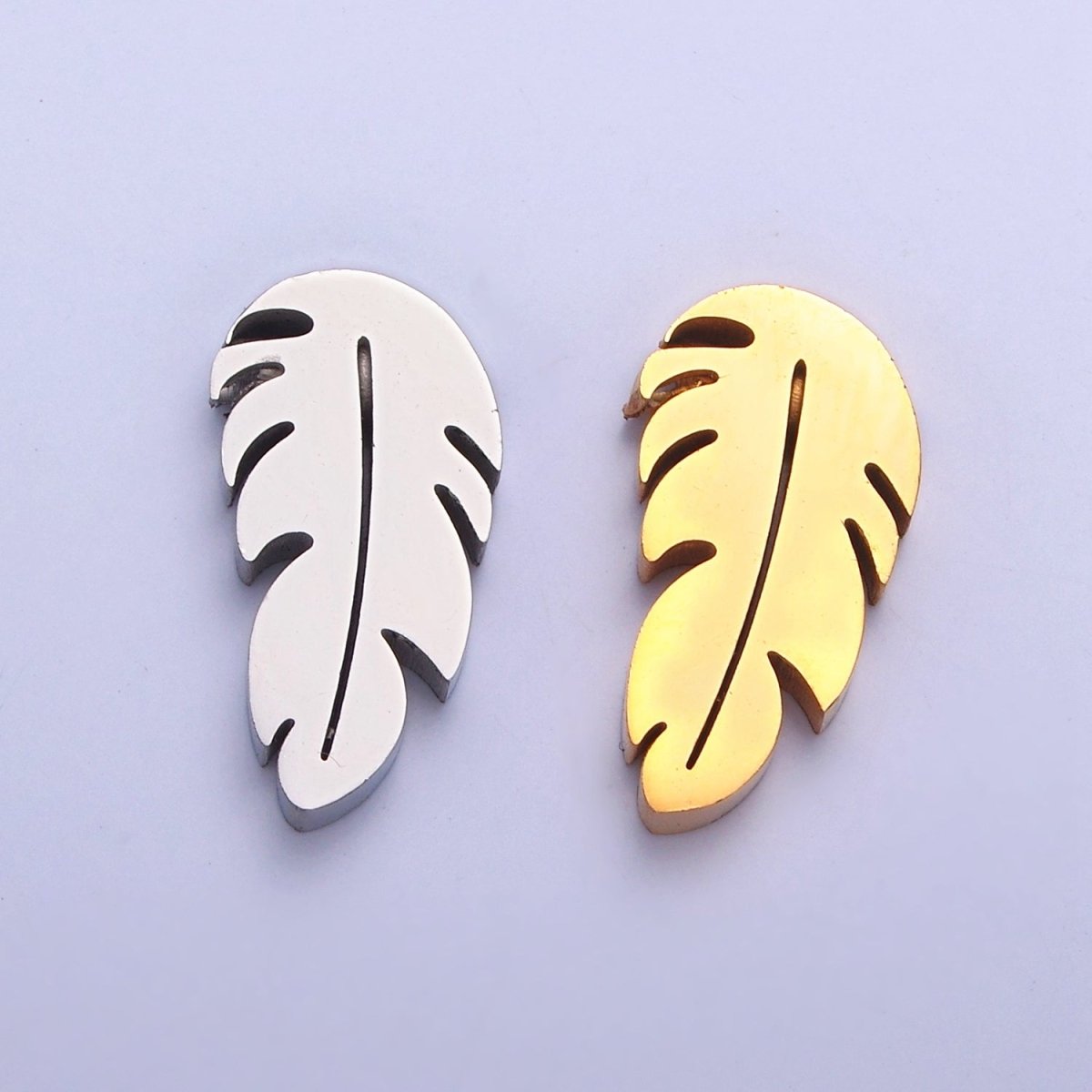 Stainless Steel Gold & Silver Nature Palm Tree For Jewelry Making W-845 W-846