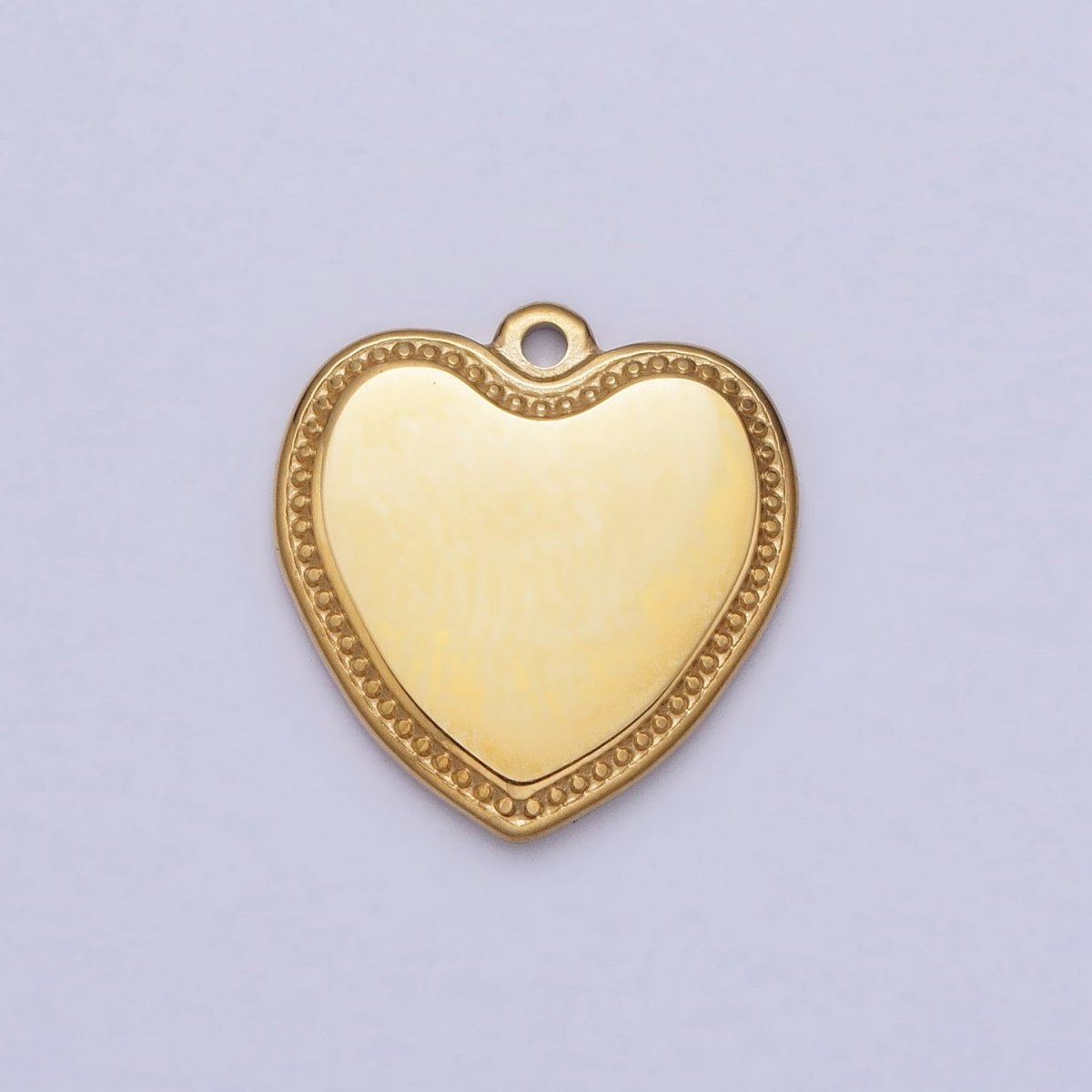 Stainless Steel Heart Valentine Minimalist Add-On Charm in Gold & Silver | P-893