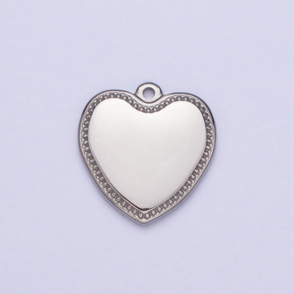 Stainless Steel Heart Valentine Minimalist Add-On Charm in Gold & Silver | P-893
