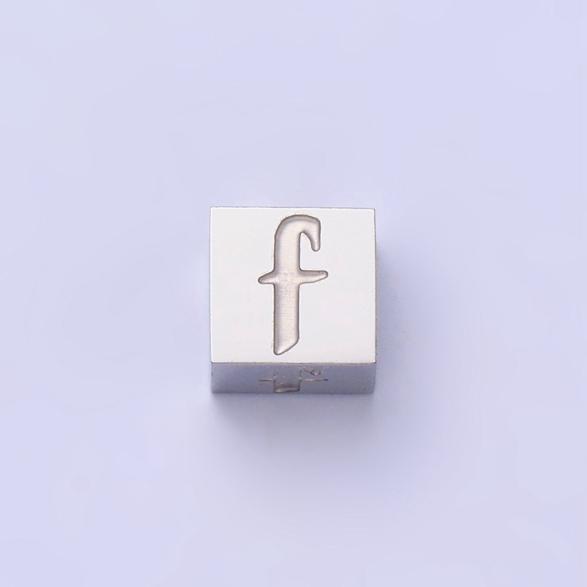 Stainless Steel Initial Letter A-Z Old English Gothic Alphabet Font 5mm Silver Bead | A-950-A-962