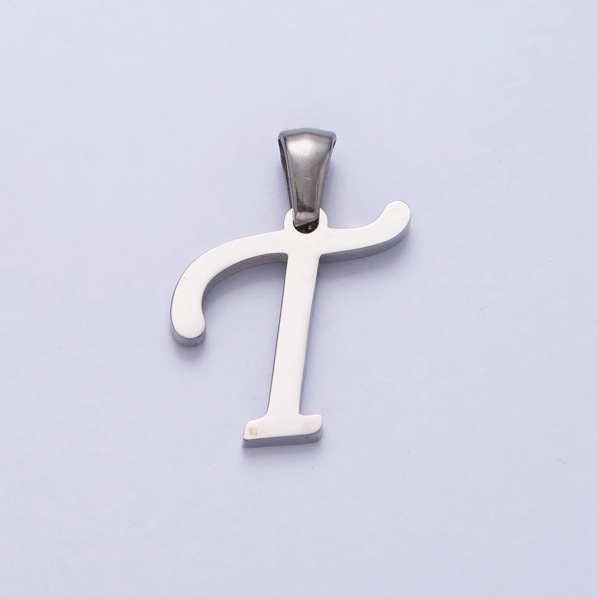 Stainless Steel Letter Charms, initial alphabet pendant DIY jewelry letter charms for personalized jewelry making A-326-A-338