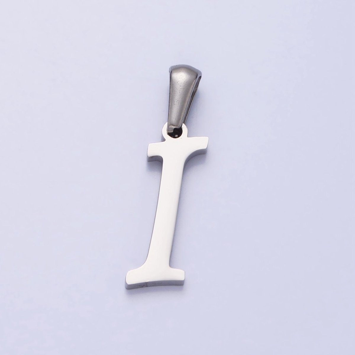 Stainless Steel Letter Charms, initial alphabet pendant DIY jewelry letter charms for personalized jewelry making A-326-A-338