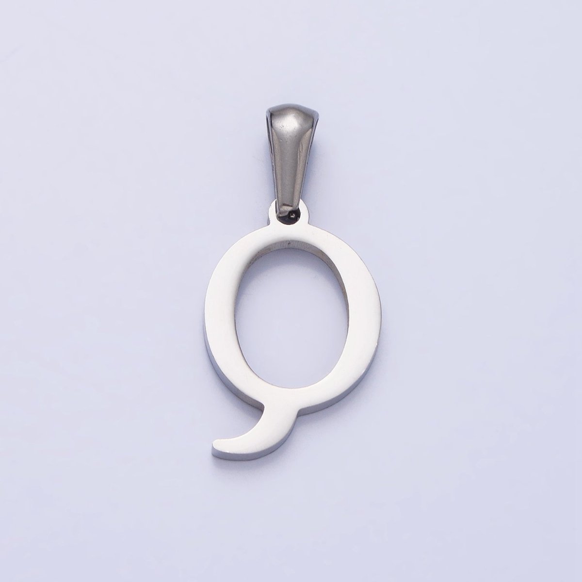Stainless Steel Letter Charms, initial alphabet pendant DIY jewelry letter charms for personalized jewelry making A-326-A-338
