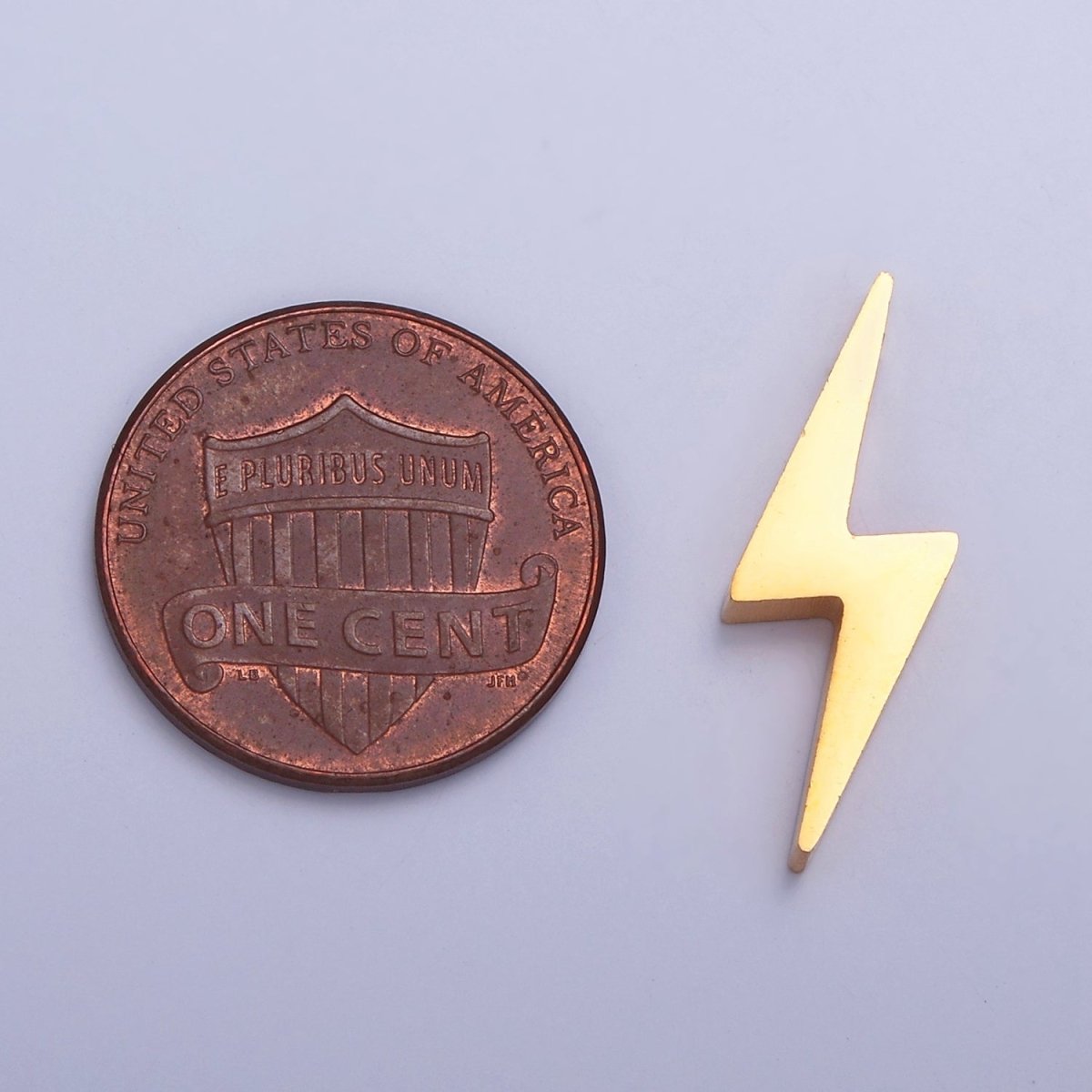 Stainless Steel Lightning Bolt Bead, Minimalist 23mmx8.3mm Thunderbolt Bead Jewelry Component For Jewelry Making W-837 W-838