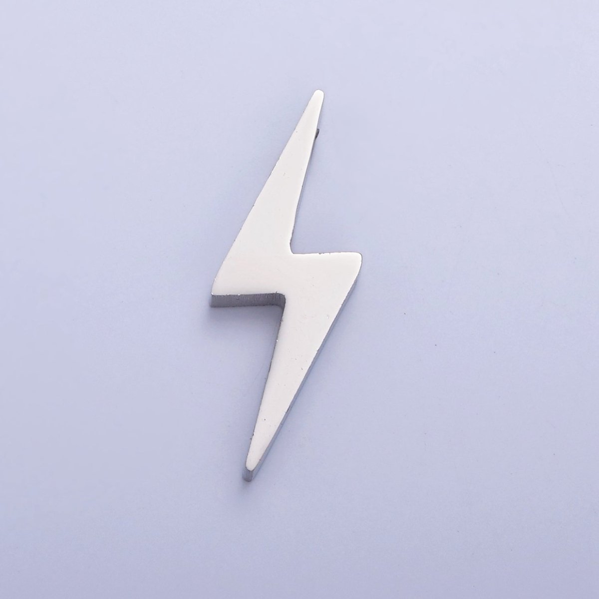 Stainless Steel Lightning Bolt Bead, Minimalist 23mmx8.3mm Thunderbolt Bead Jewelry Component For Jewelry Making W-837 W-838