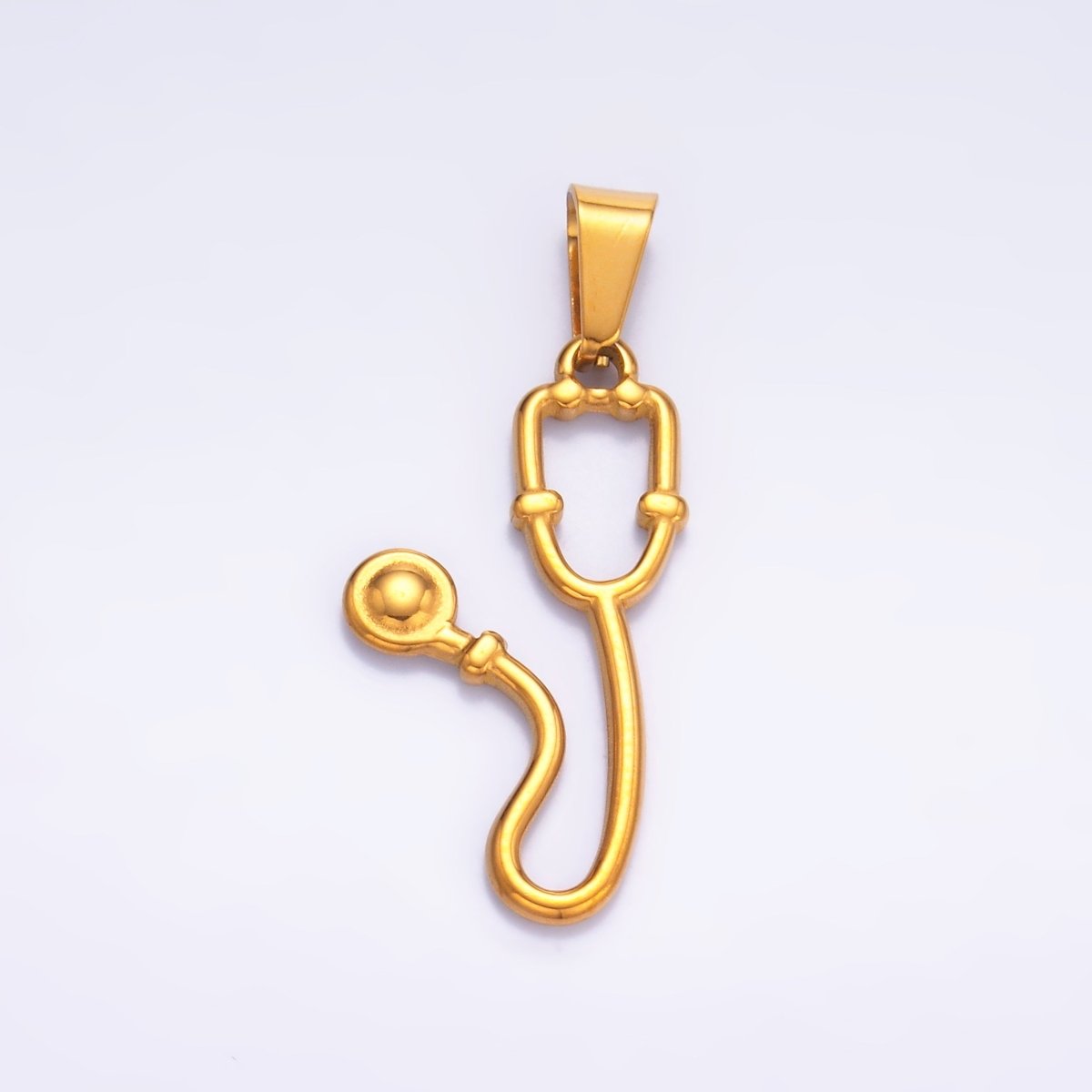 Stainless Steel Medical Stethoscope Pendant | P716 - DLUXCA