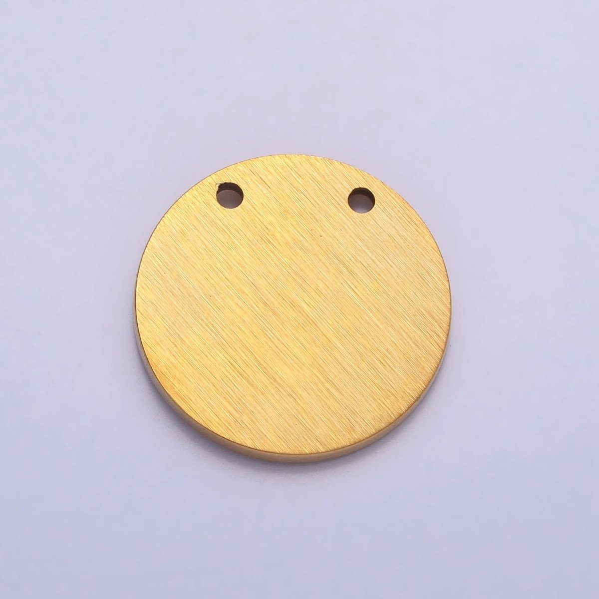 Stainless Steel Mini Evil Eye Round Disc Charm in Gold & Silver | P885