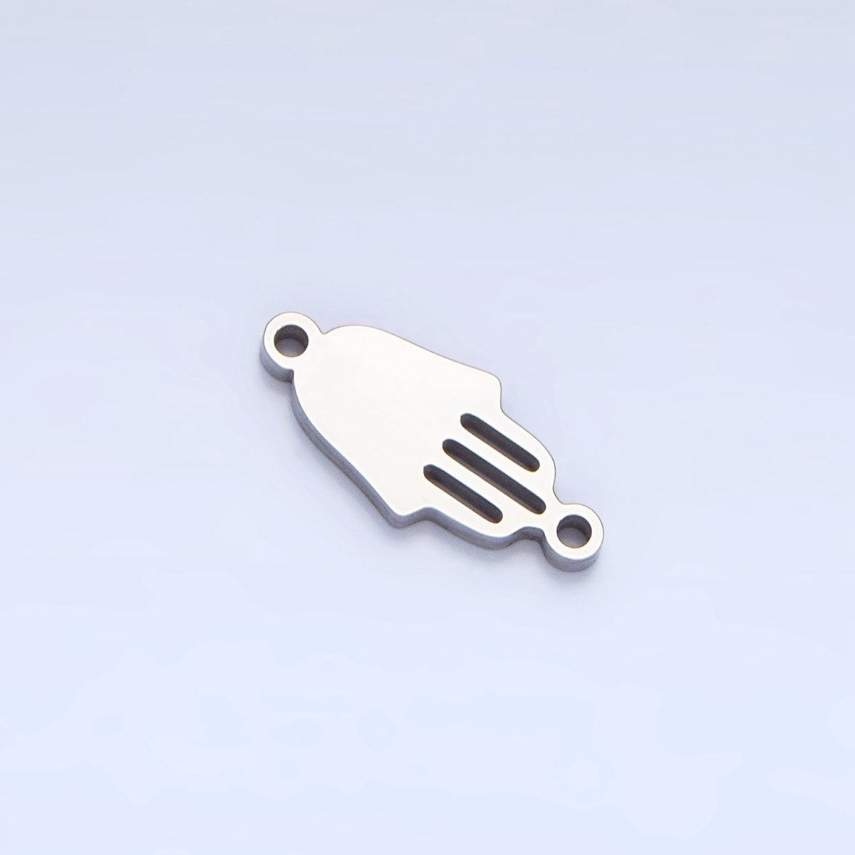 Stainless Steel Minimalist Open Hamsa Hand Connector in Gold & Silver | G460